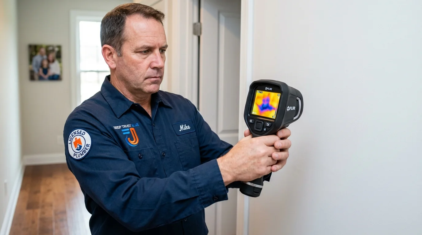Thermal imaging leak detection by Johns Plumbing LLC in Shapleigh